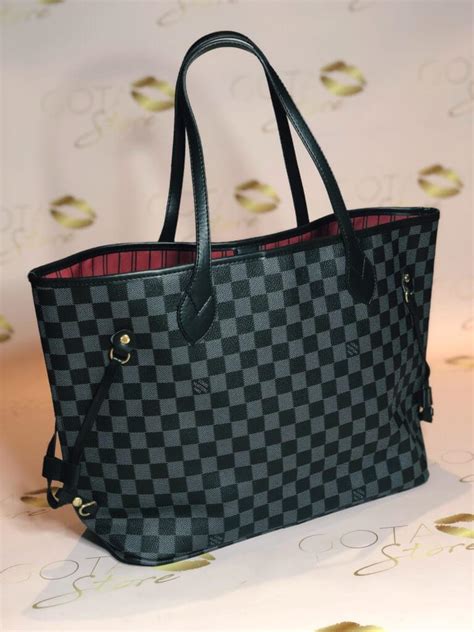 lv neverfull damier black|louis vuitton neverfull pm price.